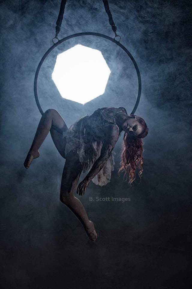 Wrapped Aerial hoop Lyra