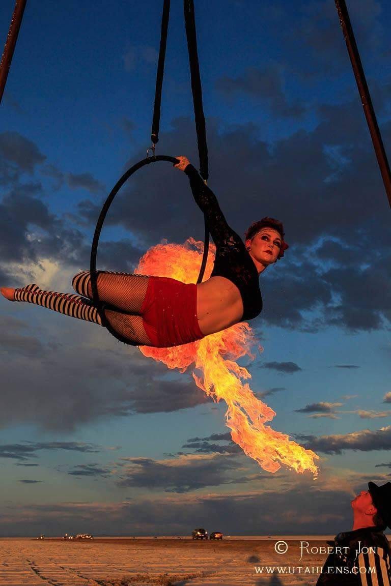 Wrapped Aerial hoop Lyra