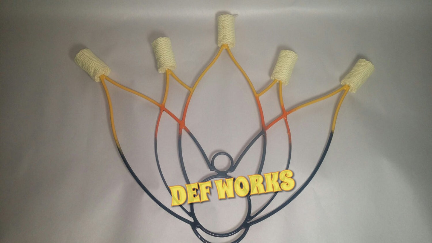 Pair of 5 wick Lotus Fans