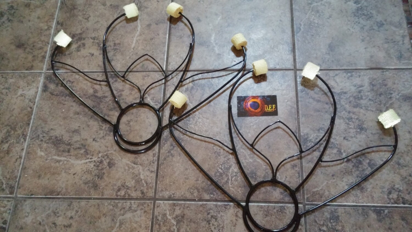 Pair of 4 wick Lotus Fire fans