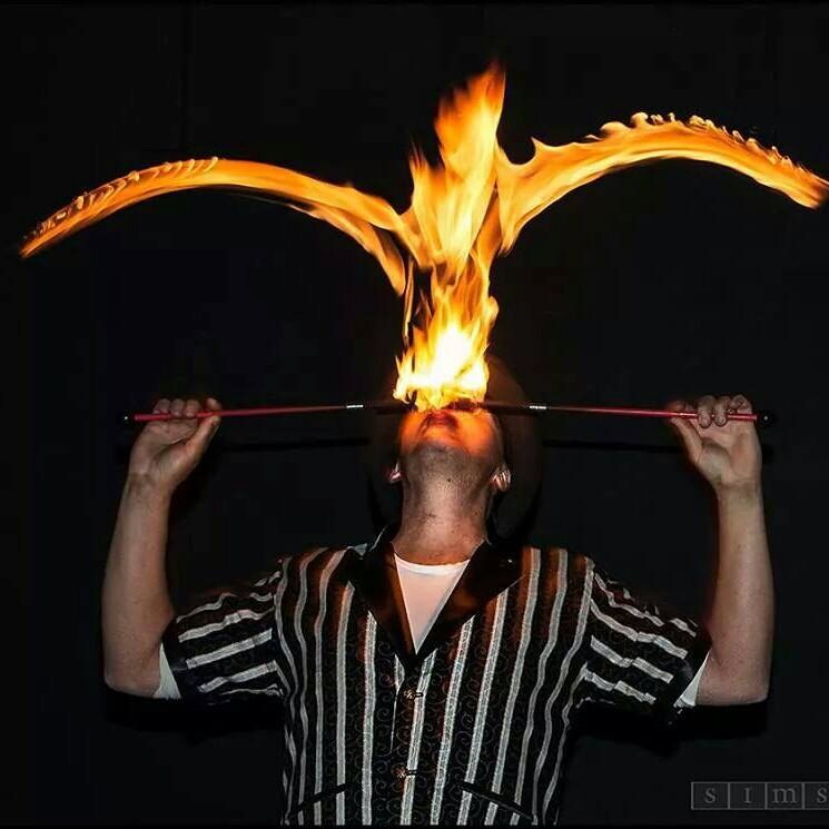 Pair of Fire eating torches