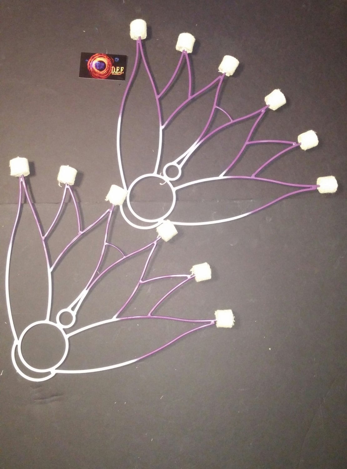 Pair of 6 Wick Lotus fans