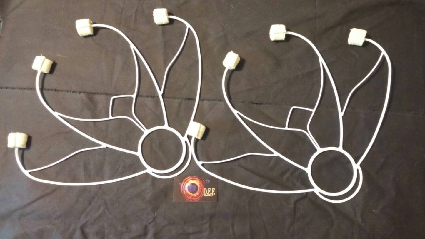 Pair of 4 wick Lotus Fire fans