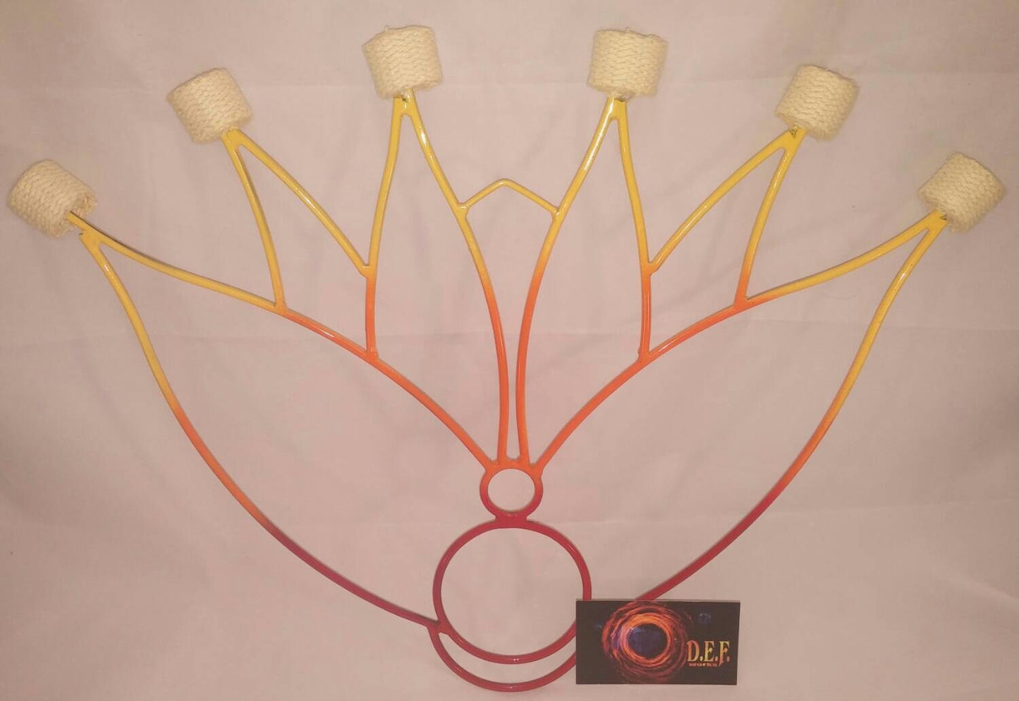 Pair of 6 Wick Lotus fans