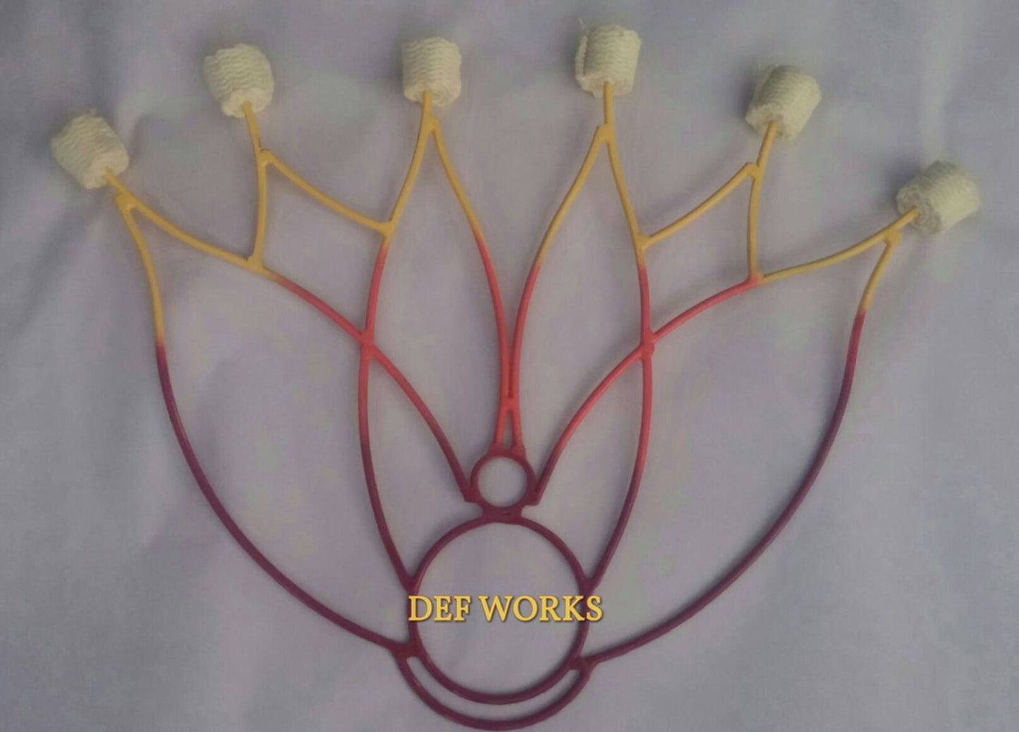 Pair of 6 Wick Lotus fans