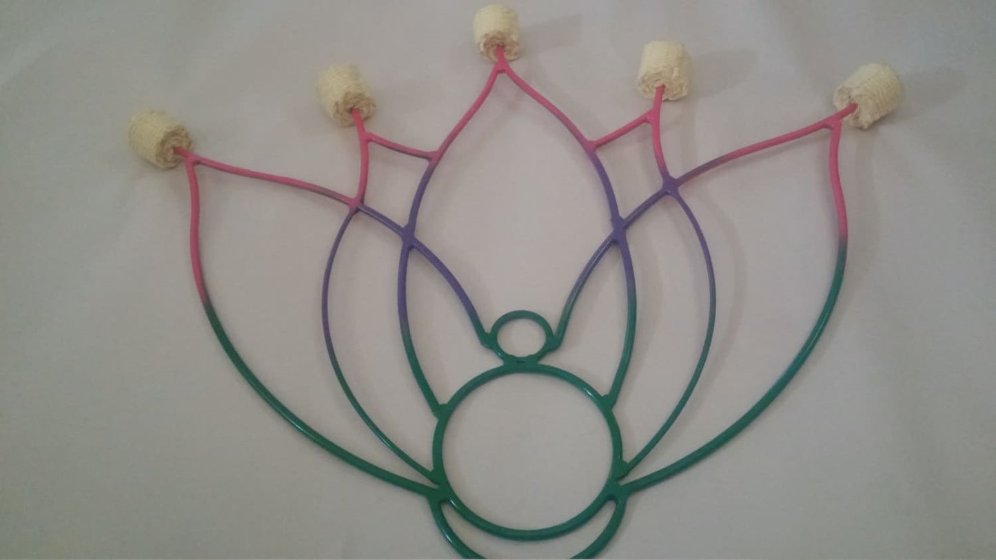 Pair of 5 wick Lotus Fans